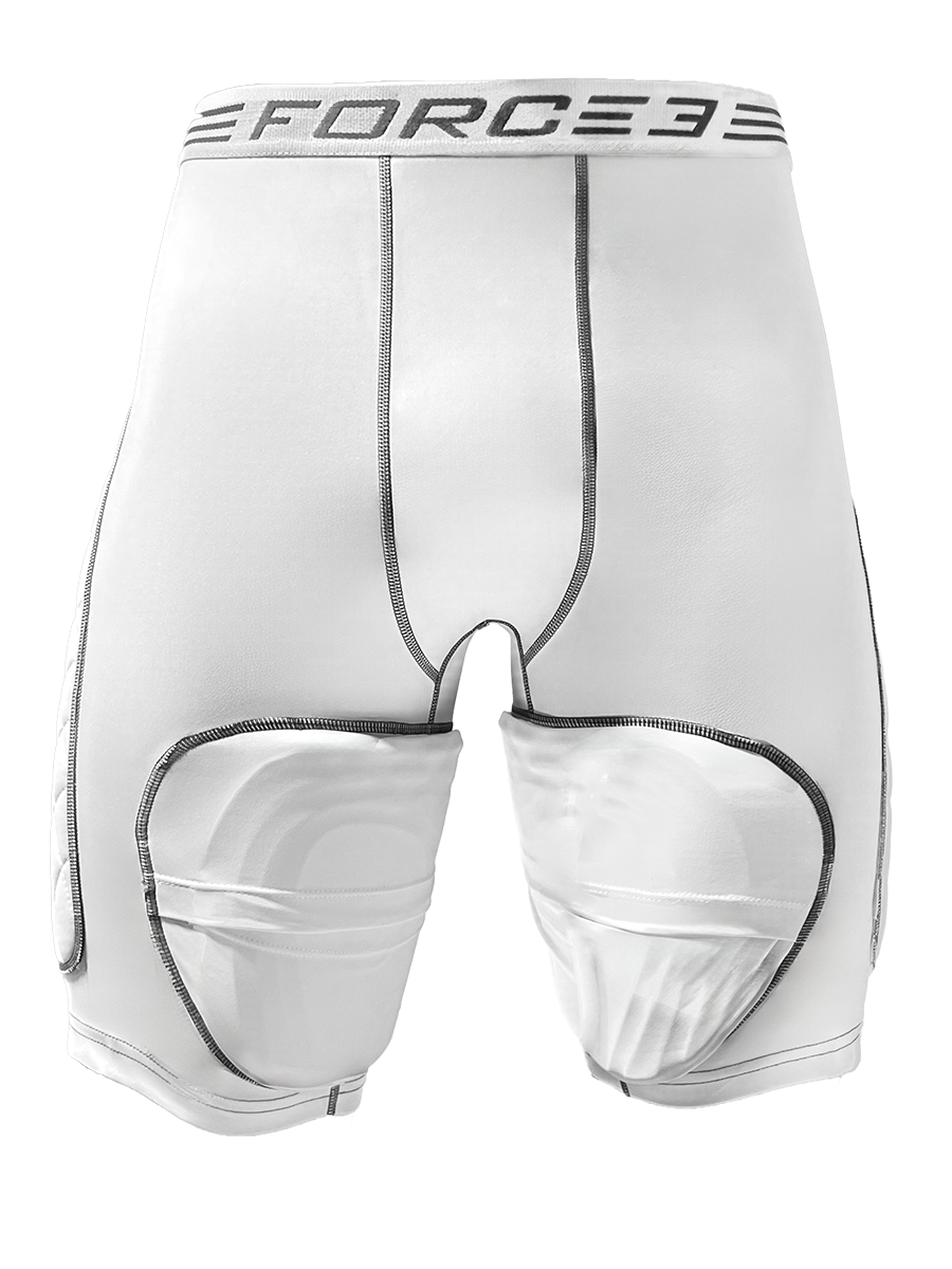 FORCE3 Men's Compression Baseball Sliding Shorts with Hero Tech Impact Protection