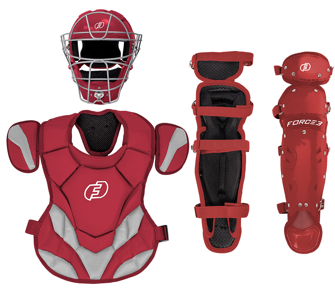 FORCE3 JUNIOR DEFENDER CATCHERS SET - AGES 6-9 | MEETS NOCSAE