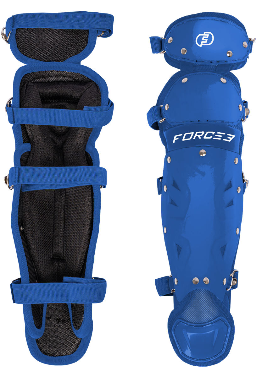 FORCE3 Defender Catcher Leg Guards - 12.5" Junior Ages 6-9