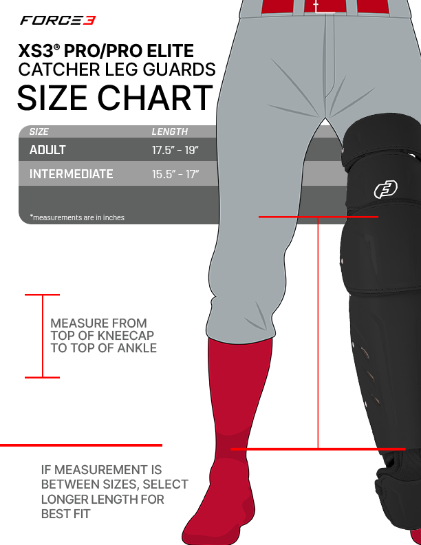FORCE3 XS3® Pro Leg Guards - Intermediate