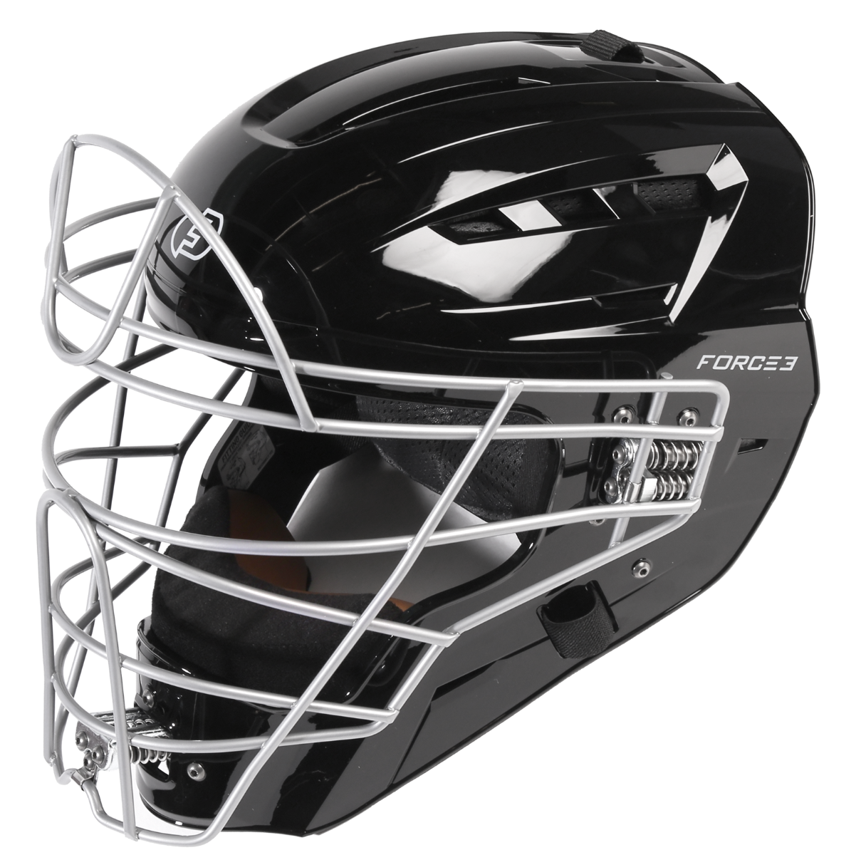 FORCE3 XS3® PRO Catchers Helmet | Gloss | Meets NOCSAE
