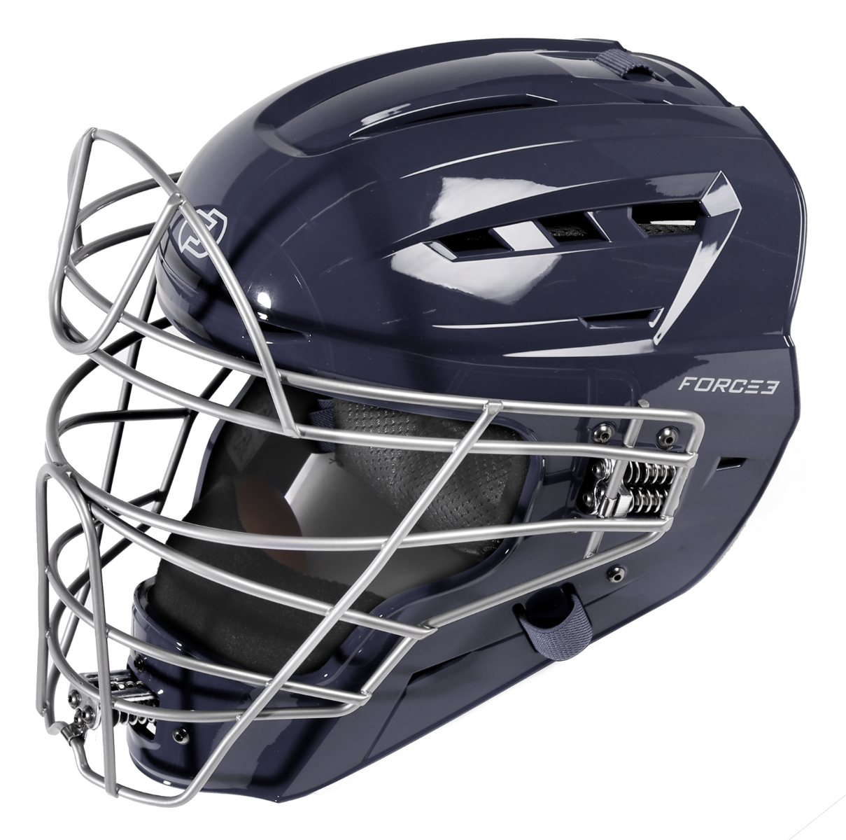 FORCE3 XS3® PRO Catchers Helmet | Gloss | Meets NOCSAE