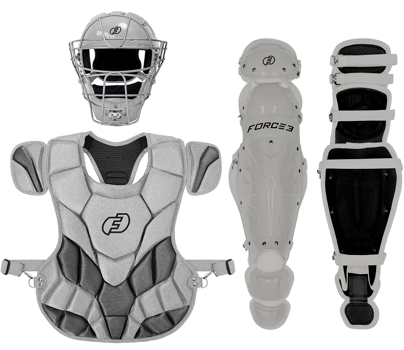 FORCE3 Defender Helmet Catcher's Set | Adult (ages 16+) | Meets NOCSAE