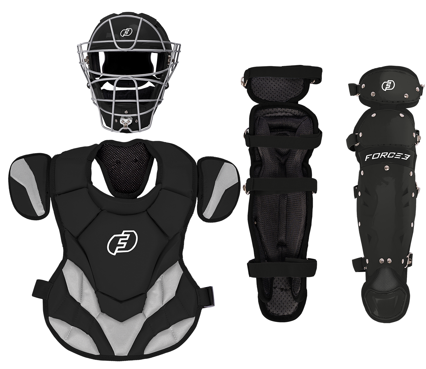 FORCE3 JUNIOR DEFENDER CATCHERS SET - AGES 6-9 | MEETS NOCSAE