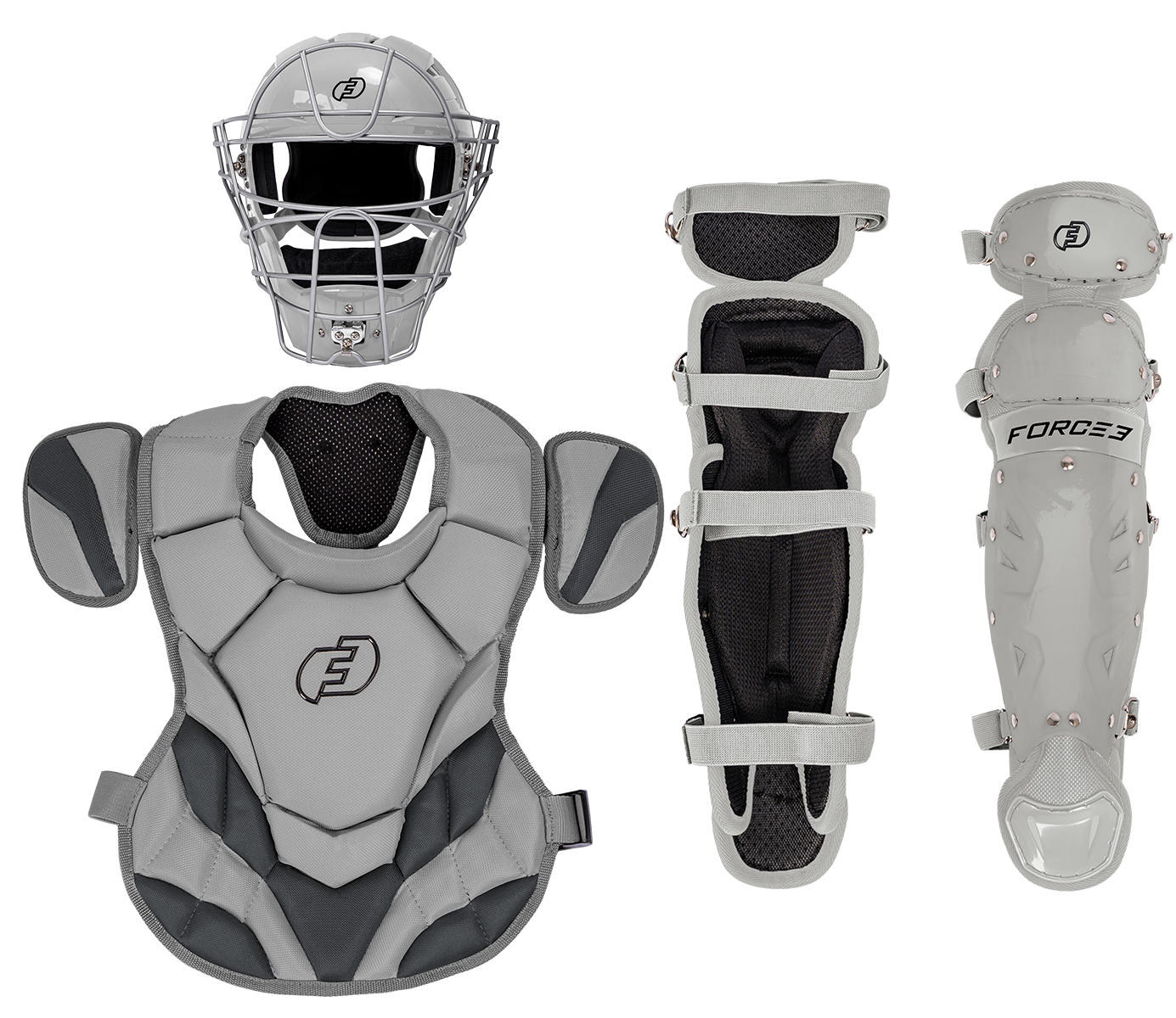 FORCE3 JUNIOR DEFENDER CATCHERS SET - AGES 6-9 | MEETS NOCSAE