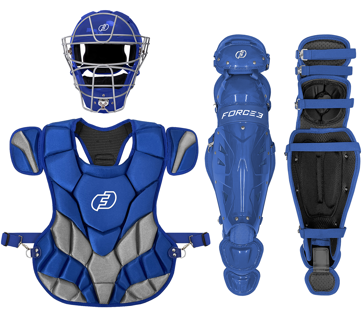 FORCE3 Defender Helmet Catcher's Set | Intermediate (ages 12-16) | Meets NOCSAE