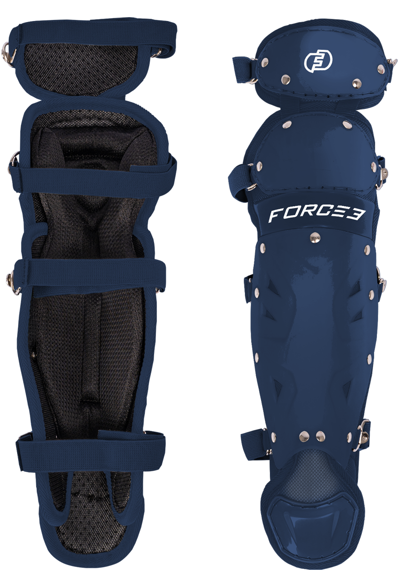FORCE3 Defender Catcher Leg Guards -  12.5" Junior Ages 6-9