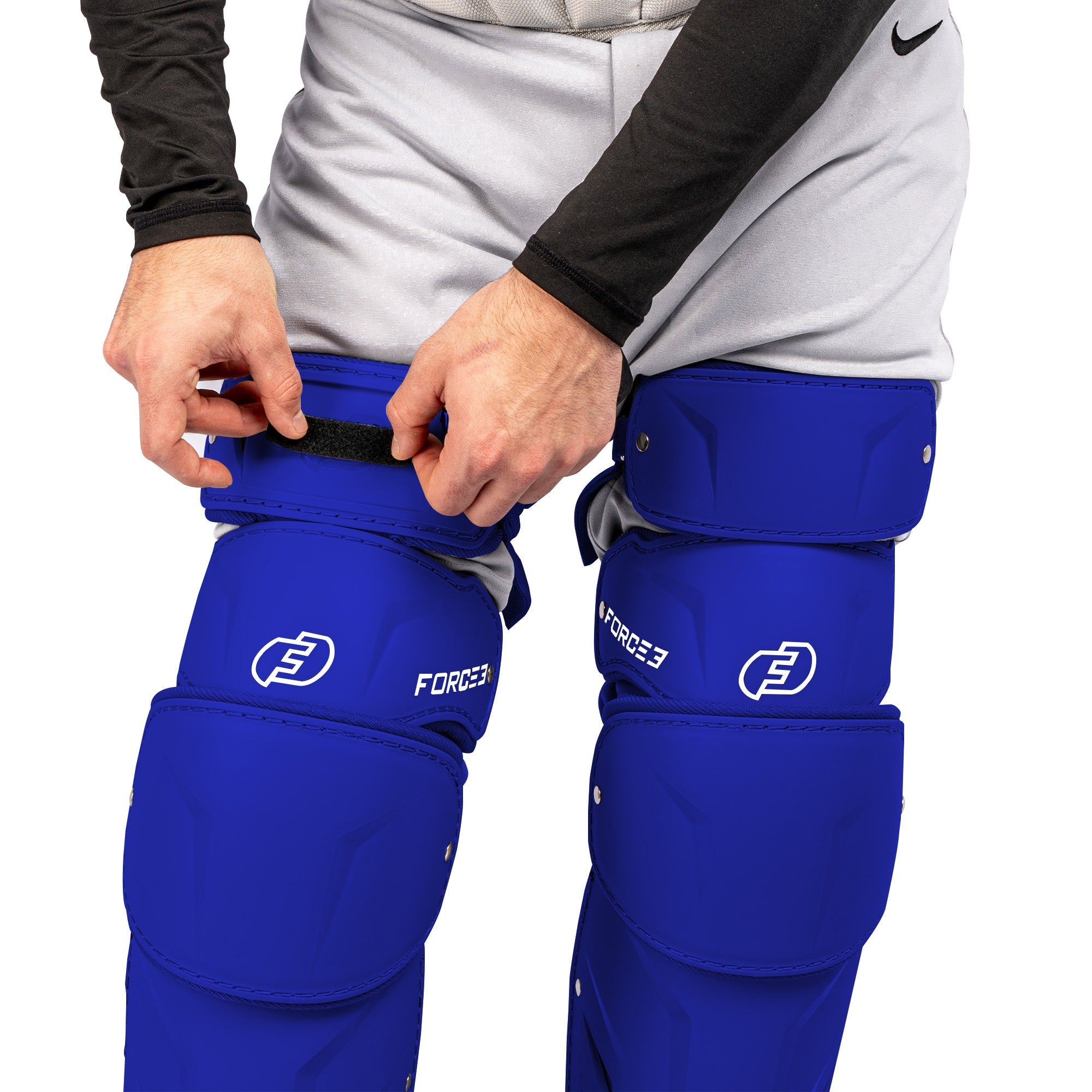 FORCE3 XS3® ELITE Leg Guards | Specifically Designed for use with the PitchCom® System - Adult