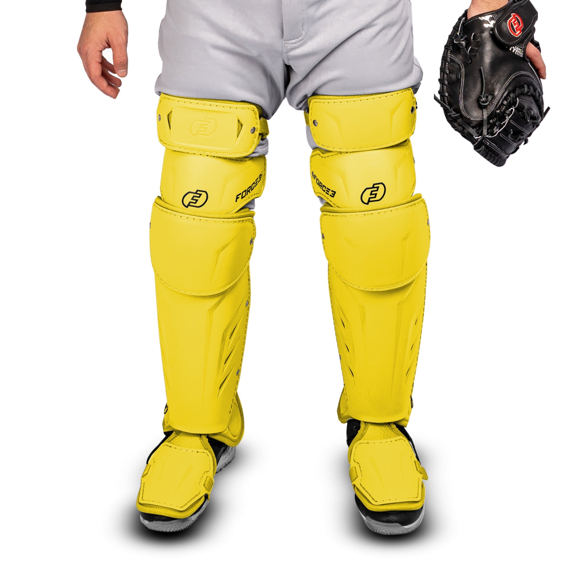 FORCE3 XS3® ELITE Leg Guards | Specifically Designed for use with the PitchCom® System - Intermediate